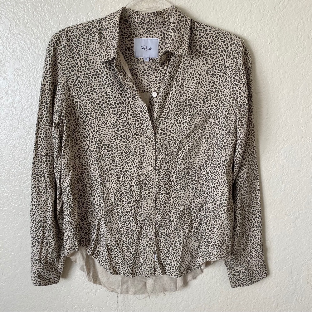 Rails indigo raw jungle button down shirt size xs - Picture 6 of 12
